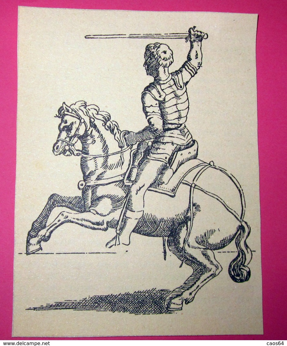 KNIGHT IMMAGINE DA CARTACEO D'EPOCA PICTURE OF VINTAGE PAPER - Altri & Non Classificati