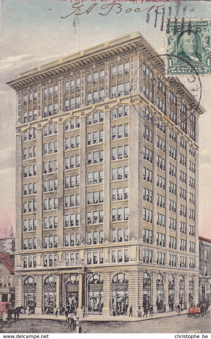 Old Postcard, Building In Portland Oregon, Hard To Read The Header (pk54054) - Portland