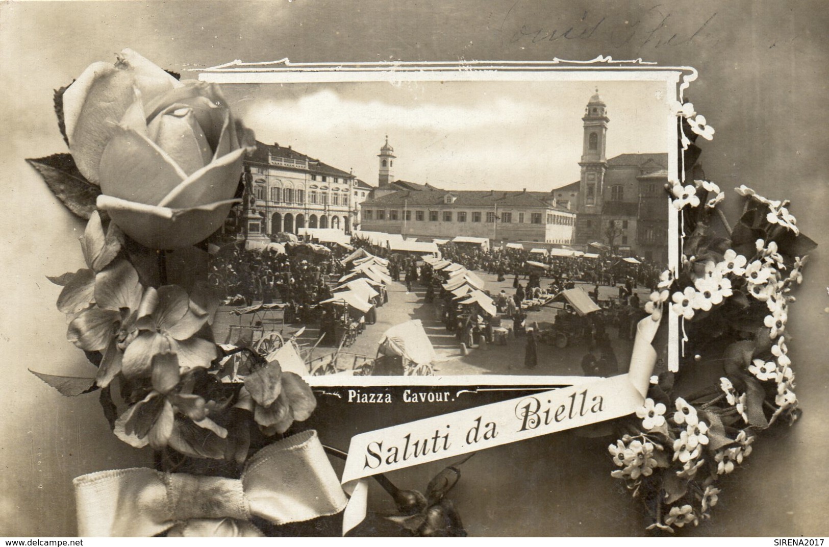 BIELLA - SALUTI - 2 - VIAGGIATA - Biella