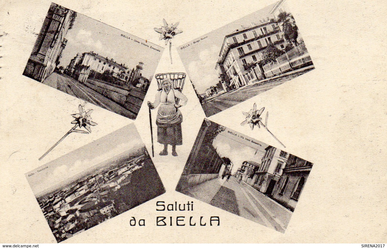 BIELLA - SALUTI - 5 - VIAGGIATA - Biella