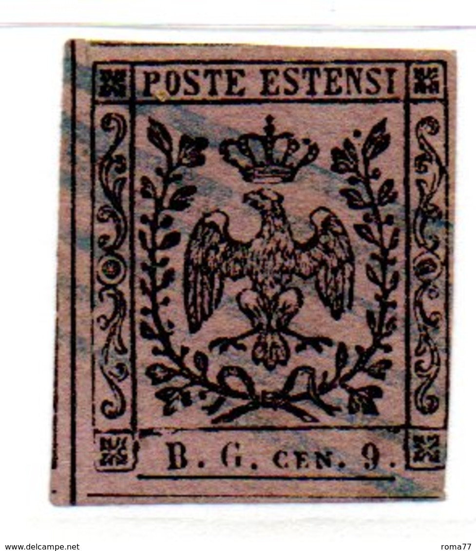 ASI63b - MODENA 1853 , Tasse Giornali  N. 2 Usato Con Punto Dopo La Cifra. - Modène
