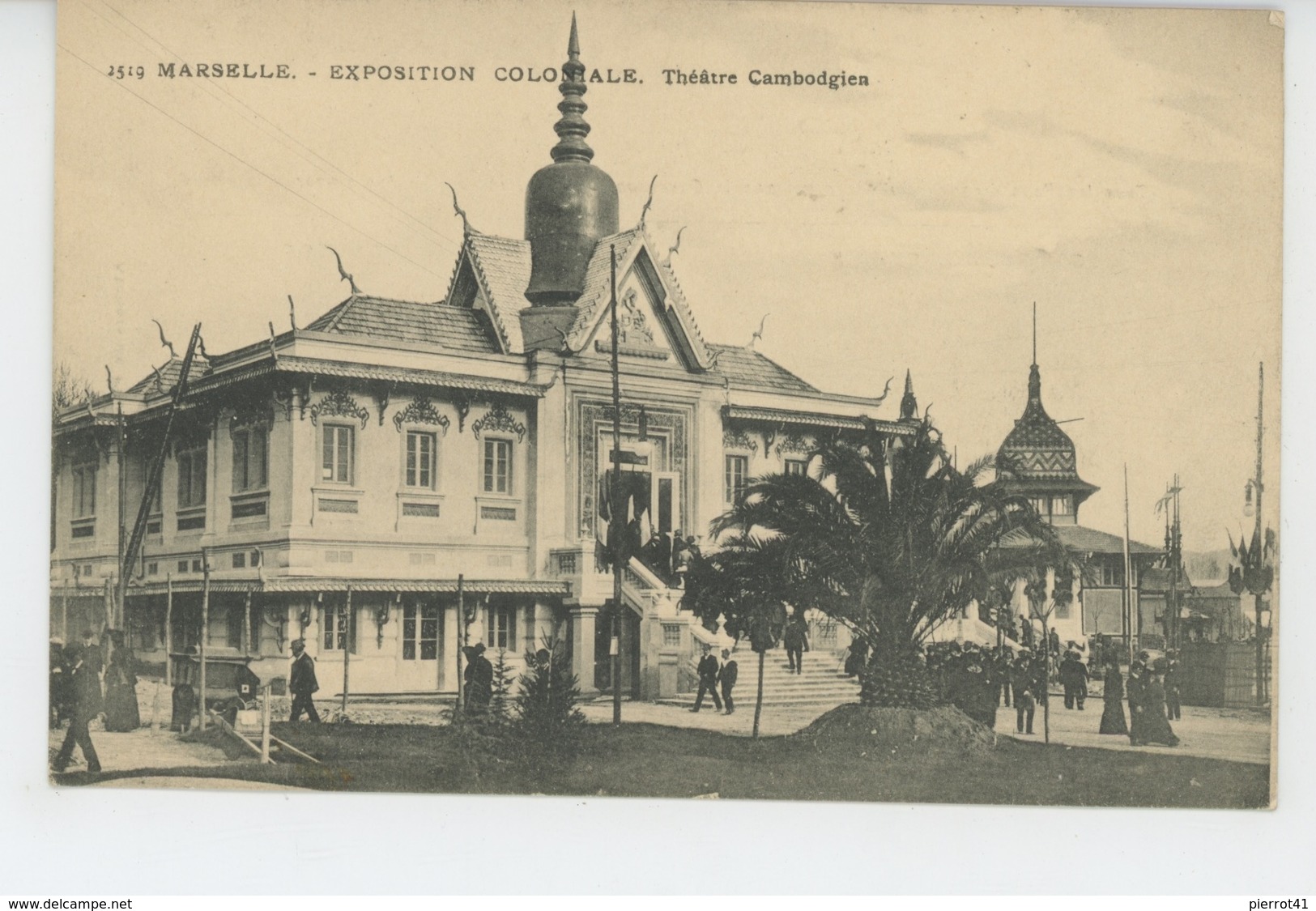 ASIE - CAMBODGE - EXPOSITION NATIONALE ET COLONIALE DE MARSEILLE 1922 - Théâtre Cambodgien - Cambodge