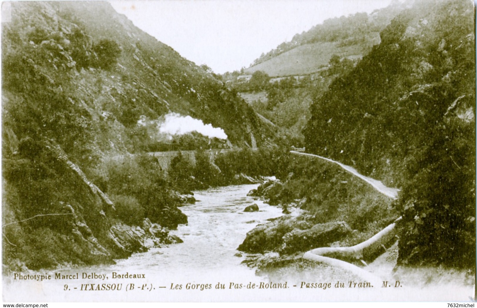 64 - ITXASSOU - Les Gorges Du Pas De Roland - Passage Du Train - Itxassou