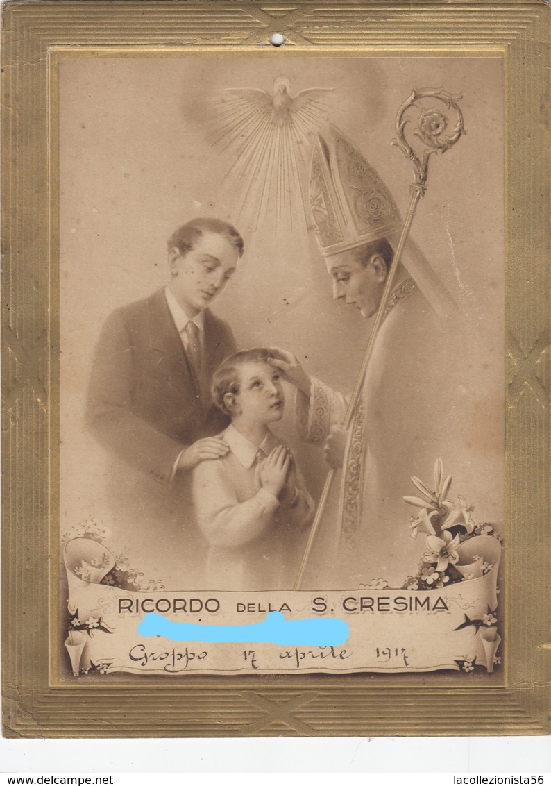 9137-RICORDO DELLA S.CRESIMA-CHIESA DI GROPPO-1917 - Altri & Non Classificati