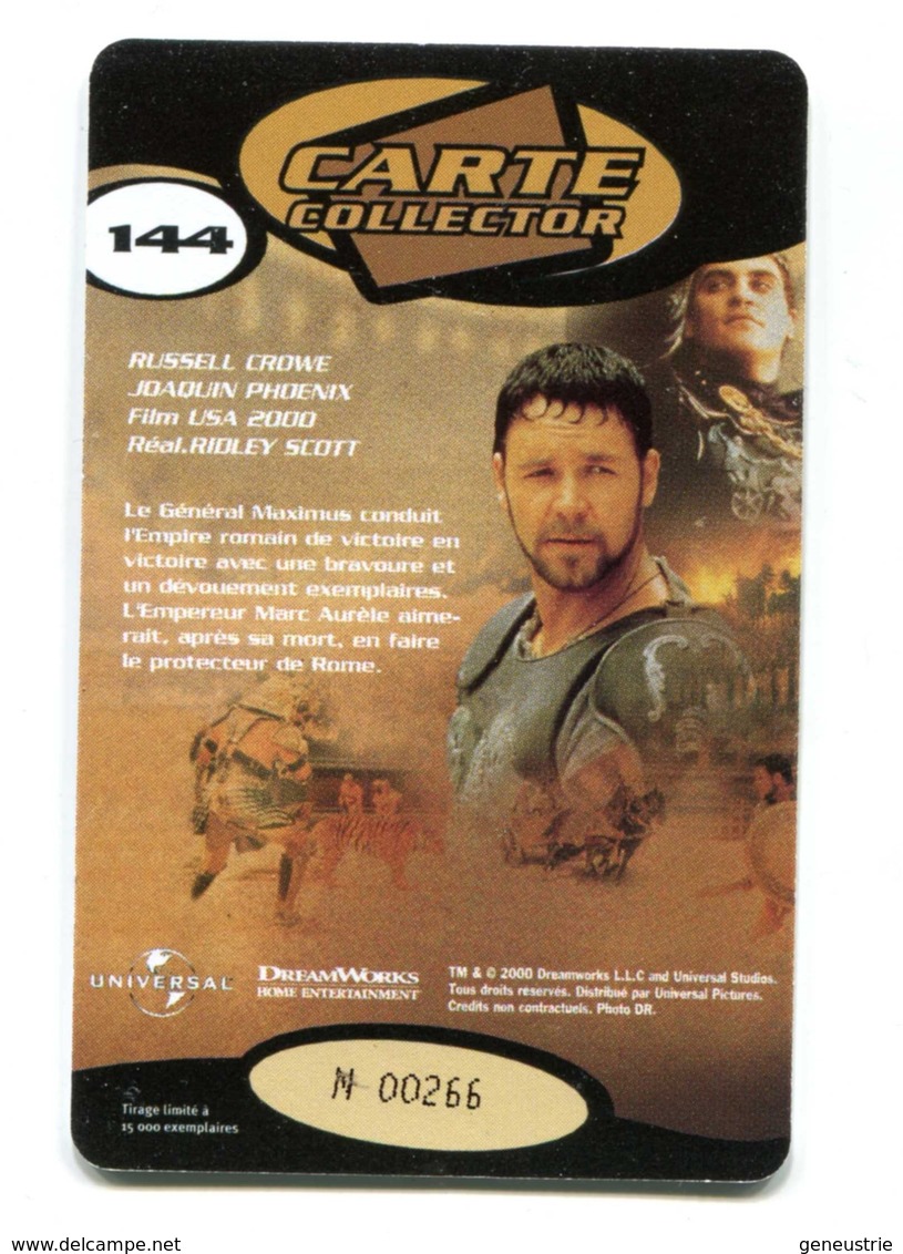 Carte VIDEO FUTUR - N°144 - Film De Cinéma Gladiator - Peplum - Subscription