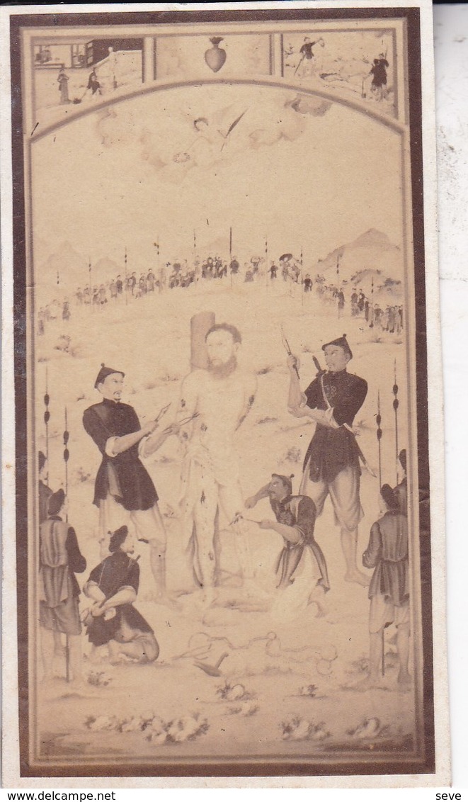 COCHINCHINE Martyre Du Vénérable MARCHANT Diocèse De Besançon De La Société Des Missions Etrangères 1835 Format CDV - Images Religieuses