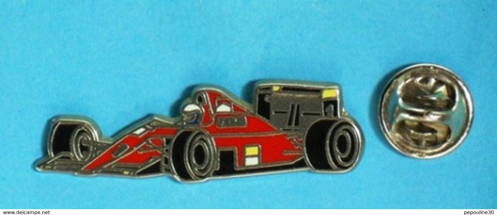 PIN'S //   ** F1 SAISON 1990 / FERRARI F1-90 / ALAIN PROST ** . (Locomobile) - Ferrari