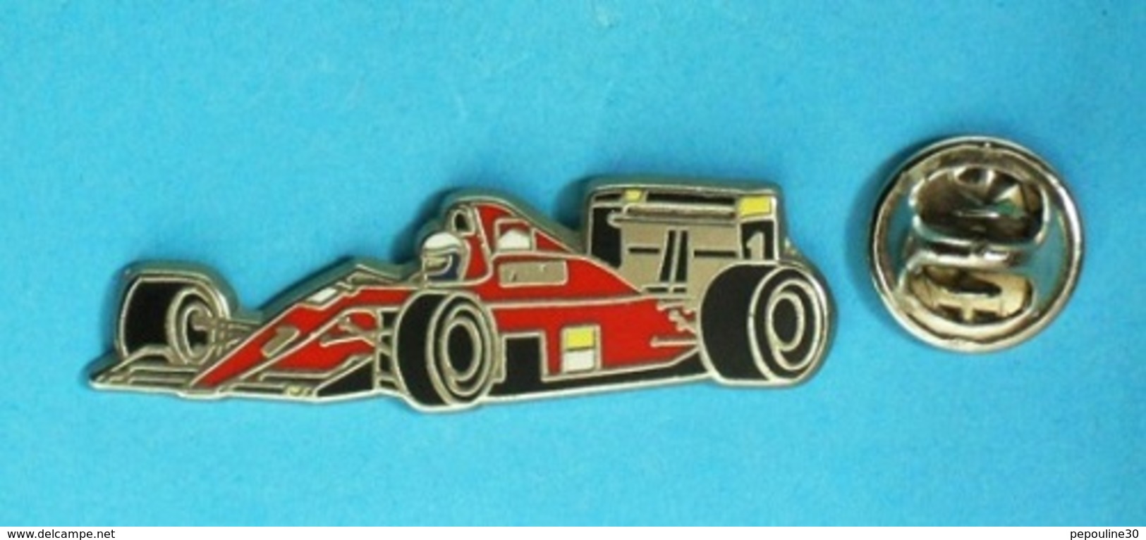 PIN'S //   ** F1 SAISON 1990 / FERRARI F1-90 / ALAIN PROST ** . (Locomobile) - Ferrari