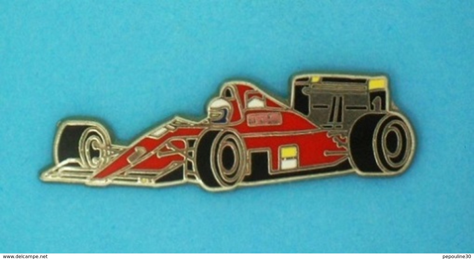 PIN'S //   ** F1 SAISON 1990 / FERRARI F1-90 / ALAIN PROST ** . (Locomobile) - Ferrari