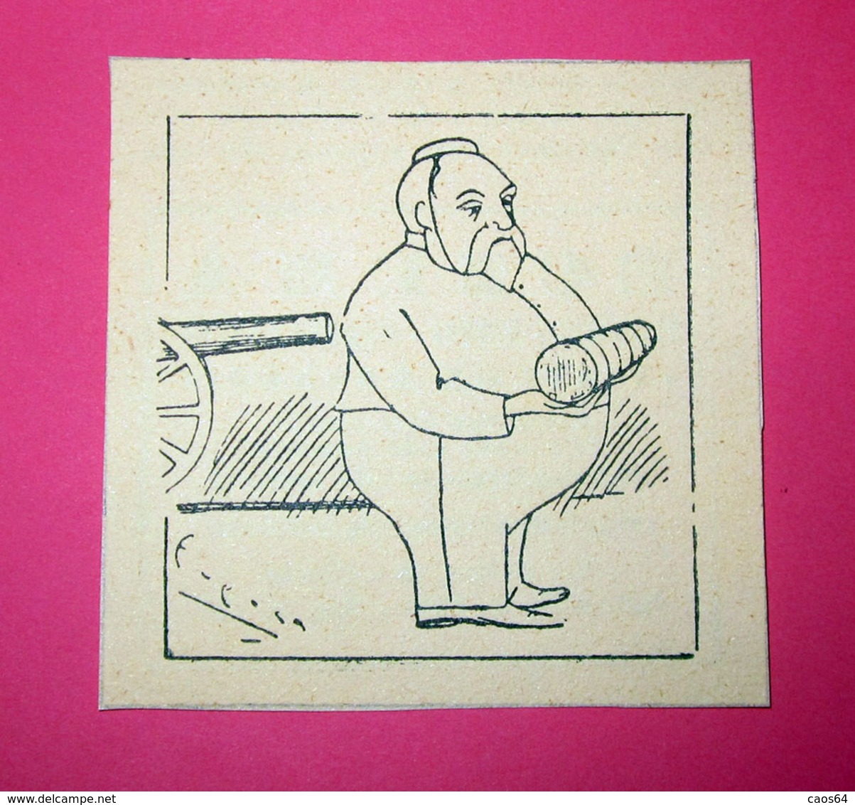 CARTOON IMMAGINE DA CARTACEO D'EPOCA PICTURE OF VINTAGE PAPER - Altri & Non Classificati