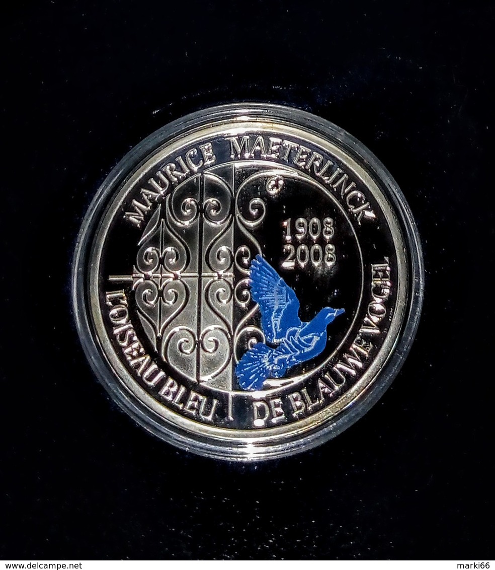 Belgium - 2008 - Blue Bird By Maurice Maeterlink - 10 EUR Fine Silver Proof Coin - Non Classés