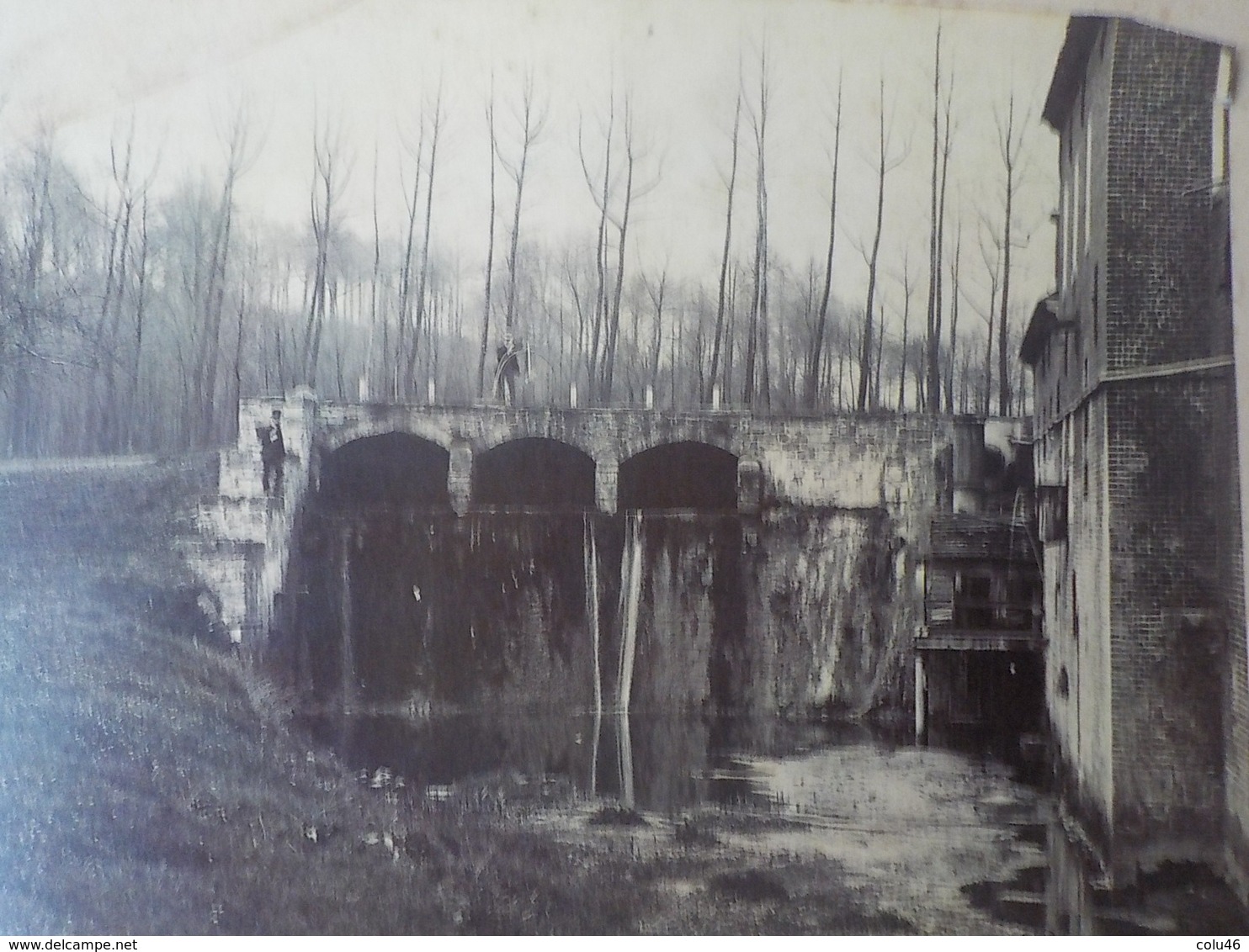 1900 Photo Originale Soignies Moulin à Eau ??? 17 X 12 Cm - Lieux