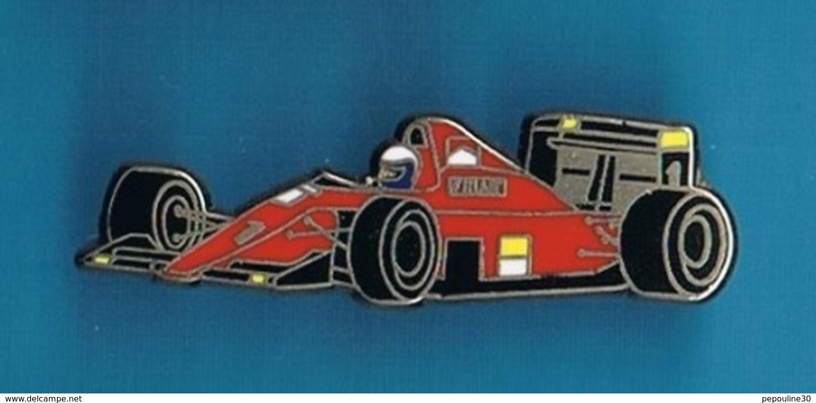 PIN'S //   ** F1 SAISON 1990 / FERRARI F1-90 / ALAIN PROST ** . (Locomobile) - Ferrari