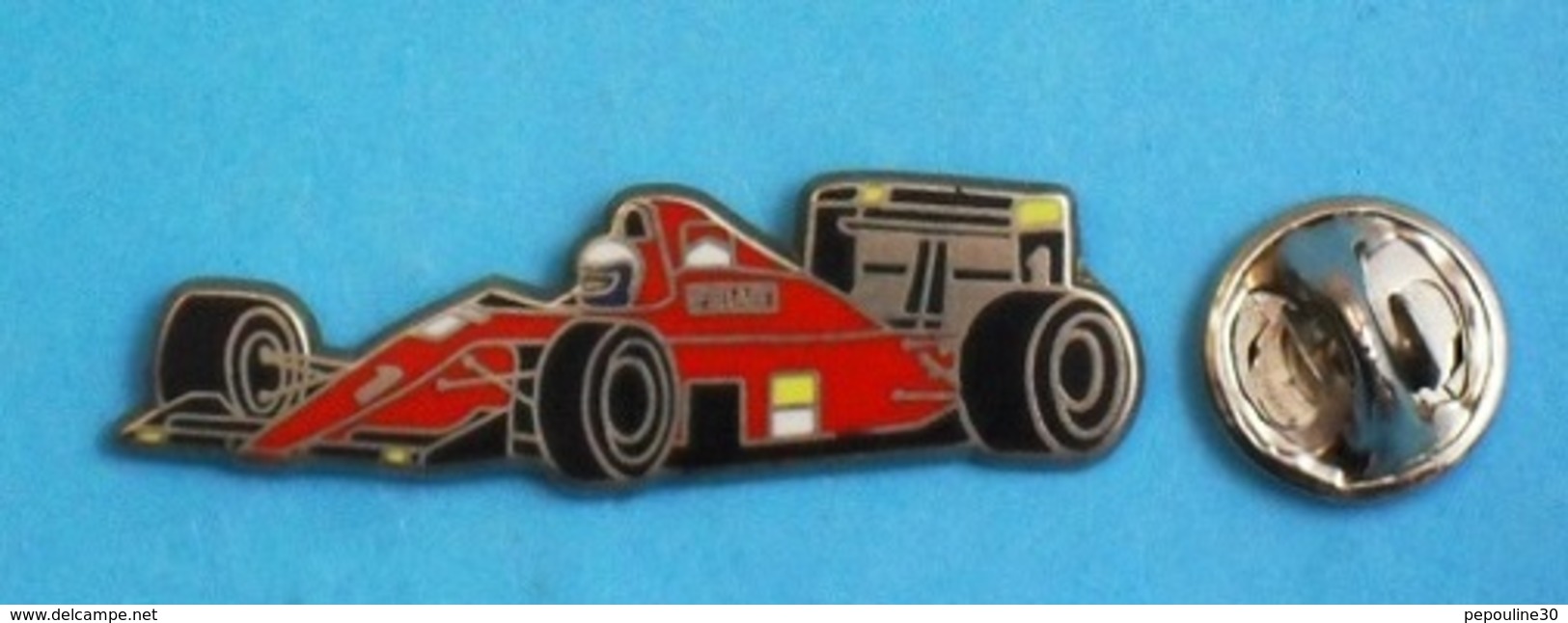 PIN'S //   ** F1 SAISON 1990 / FERRARI F1-90 / ALAIN PROST ** . (Locomobile) - Ferrari