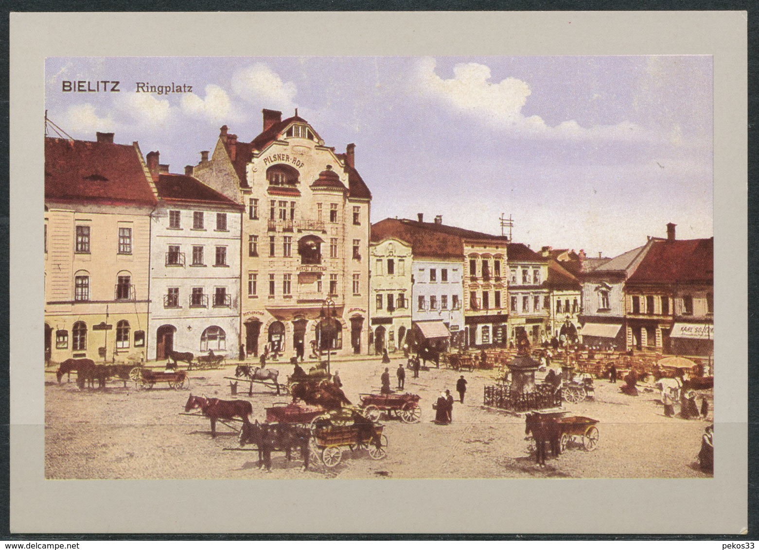 Ansichtskarte  -  Bielitz Bielsko-Biala  Ringplatz - Sonstige & Ohne Zuordnung