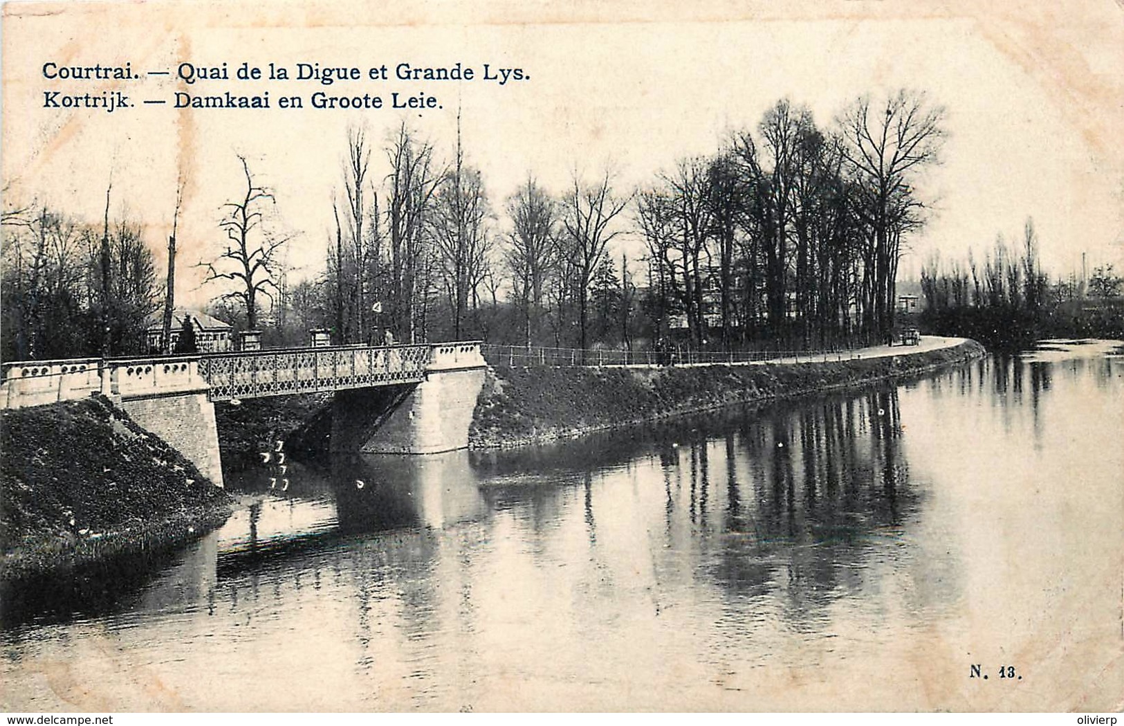 Courtrai - Quai De La Digue Et Grande Lys - Kortrijk