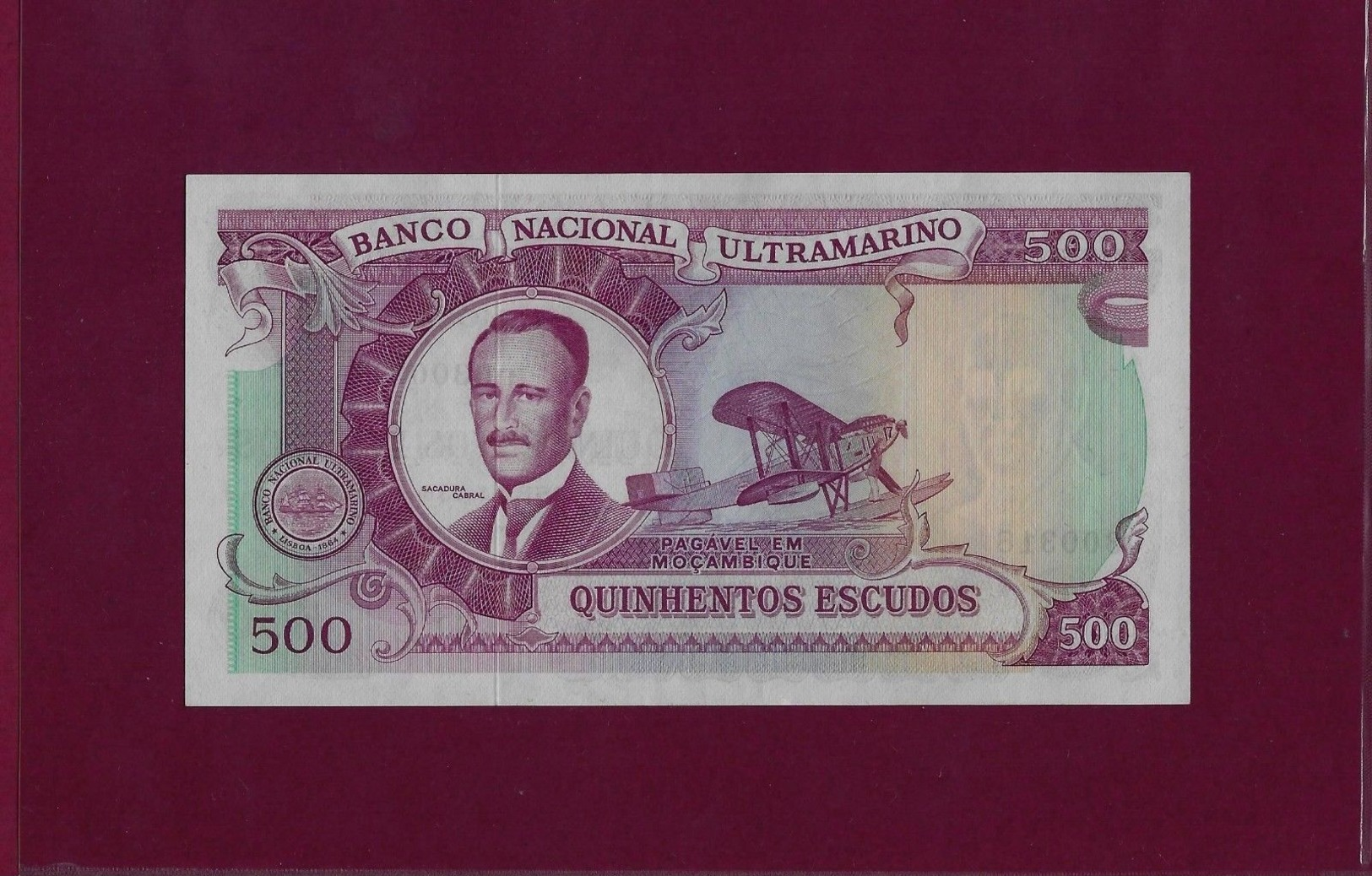 Portugal Mozambique 500 Escudos 1972 P-114 GEM UNC ULTRA RARE - Mozambique