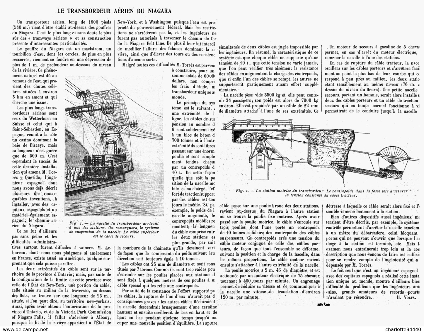 LE TRANSBORDEUR AERIEN Du NIAGARA  1916 - Other & Unclassified