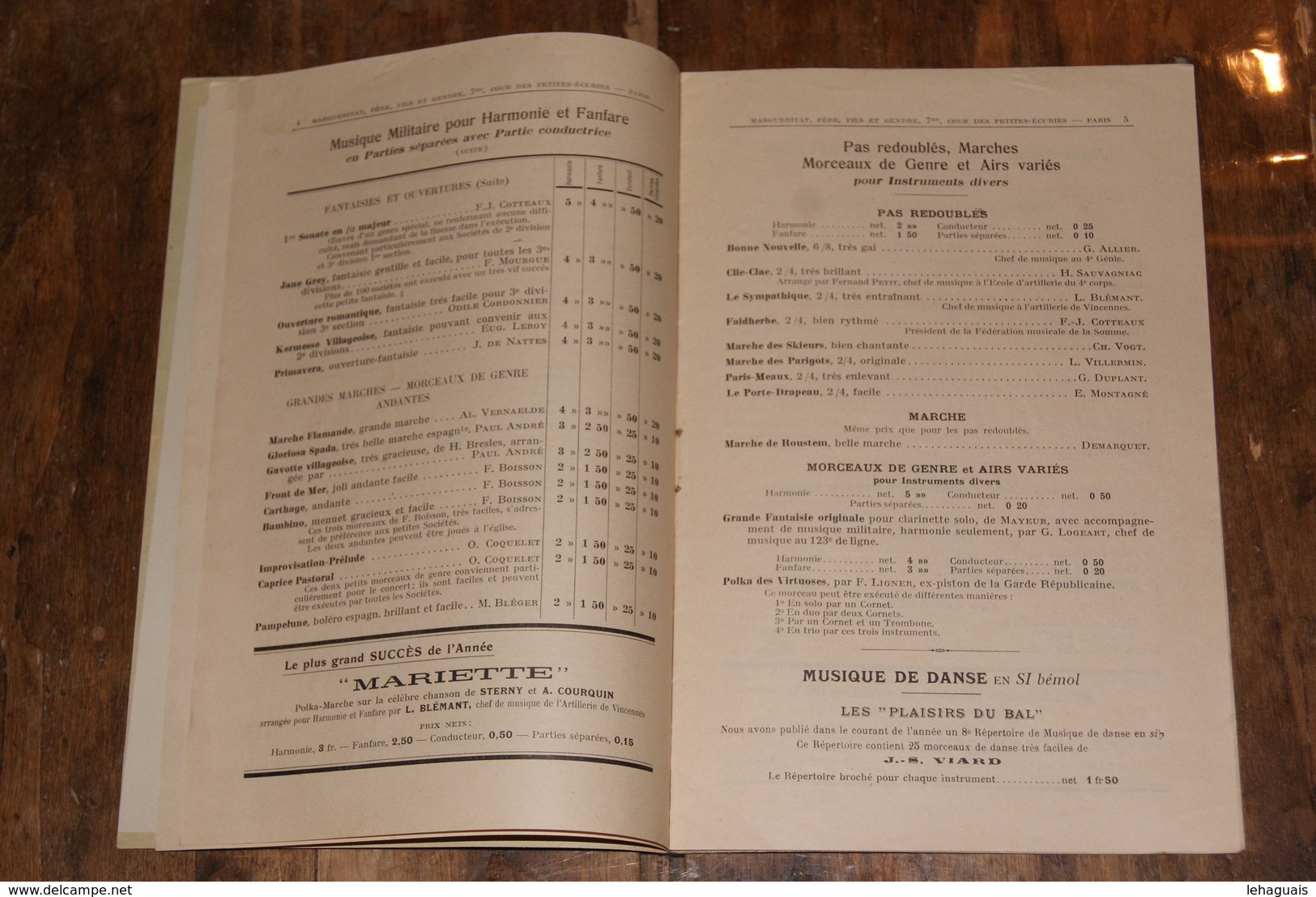 Supplément Catalogue De Musique 1912 - Partitions Musicales Anciennes