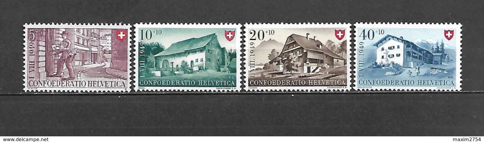 1949 - N. 477/80** (CATALOGO UNIFICATO) - Nuovi