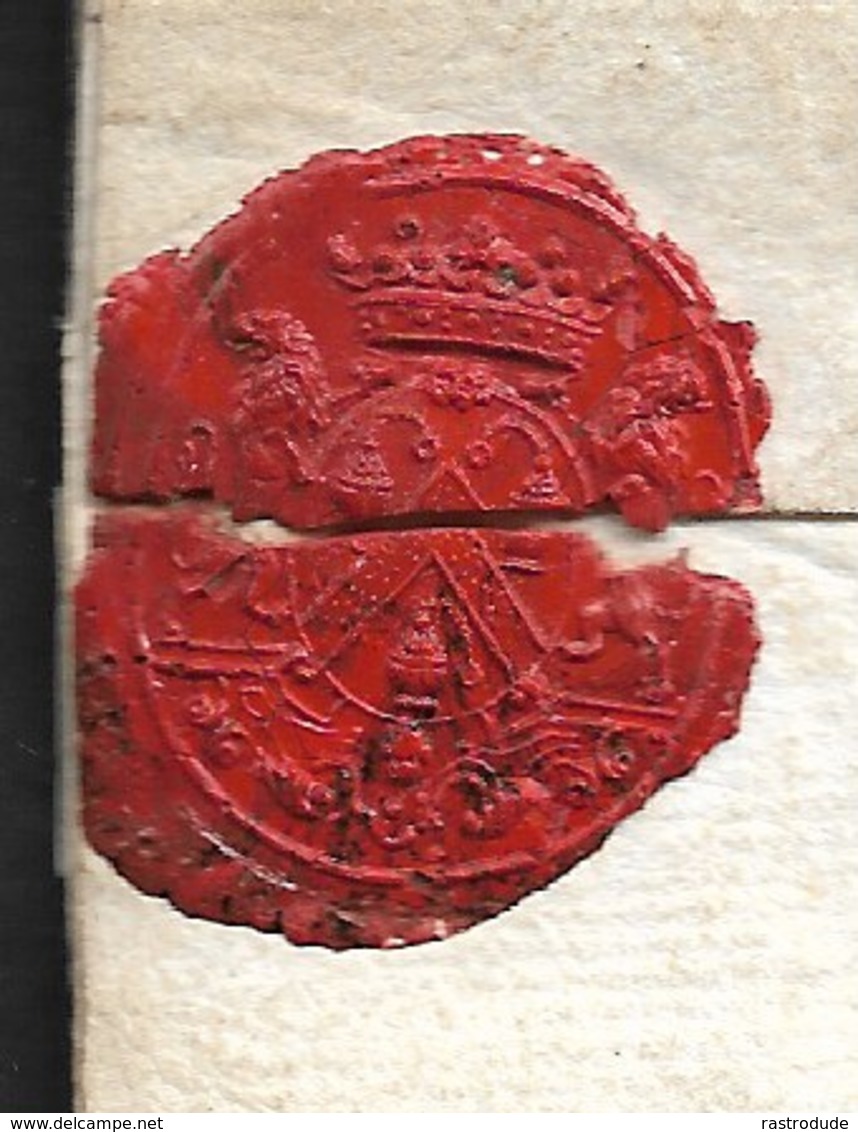 1749 - LAC - DE ROUEN En Rouge 40mm X 6mm Pour La CAMBE - Route D'Isigny - 1701-1800: Précurseurs XVIII