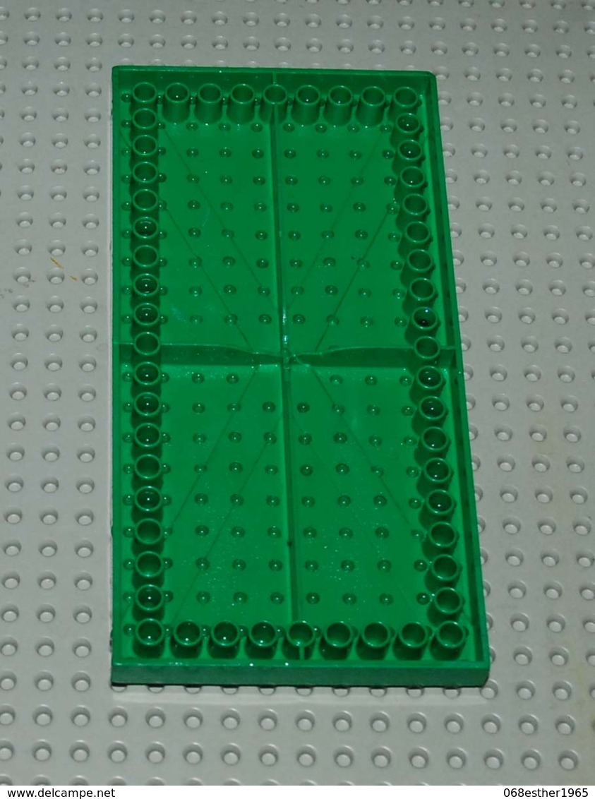 Lego Brique Vert 10x20 Avec En Arrière 1 Support En Croix Et Une Rangée Autour Ref 700ed - Lego Technic