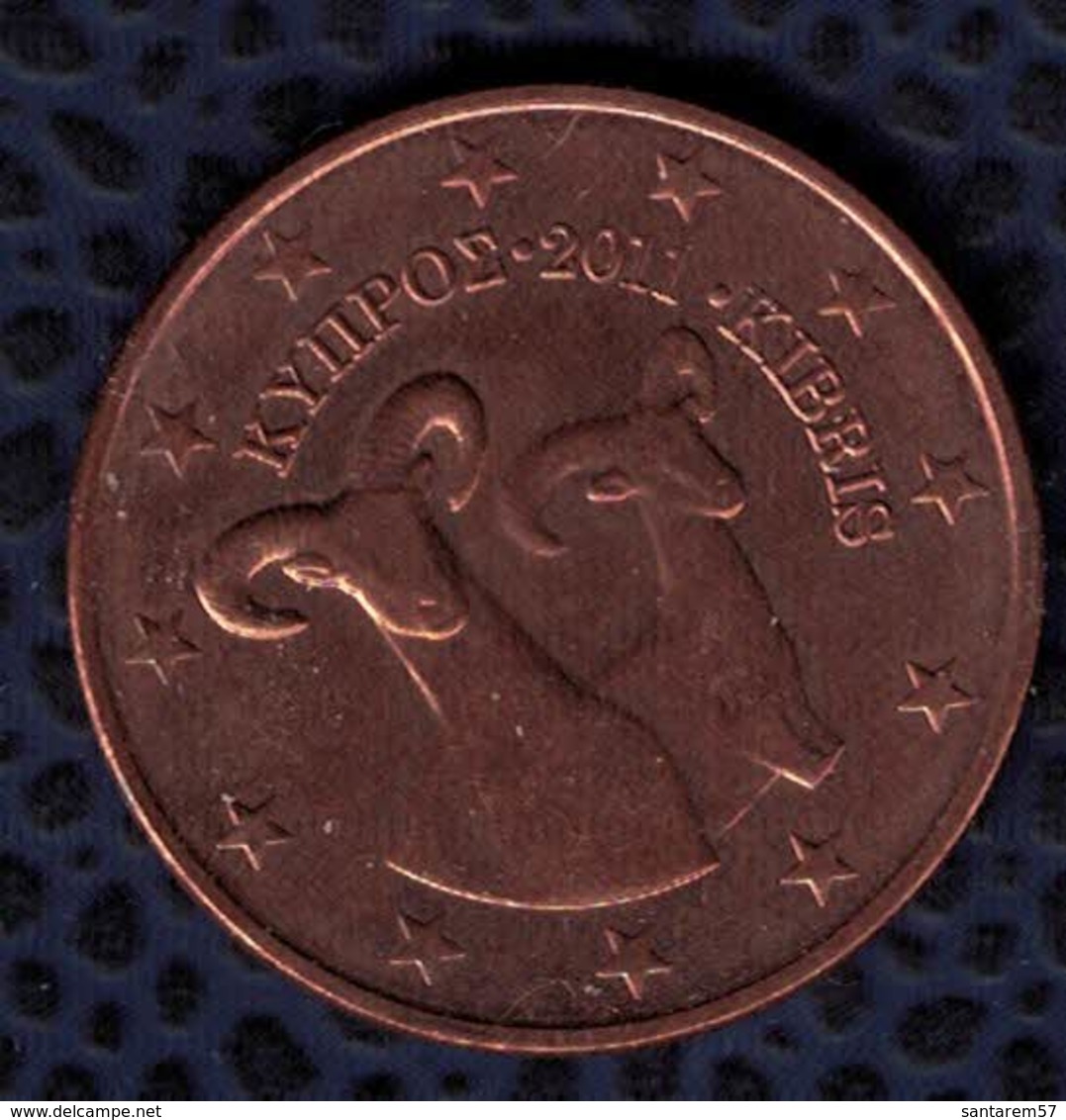 Chypre 2011 Pièce De Monnaie Coin 5 Euro Cent Faune Animaux Mammifères Mouflons - Cyprus