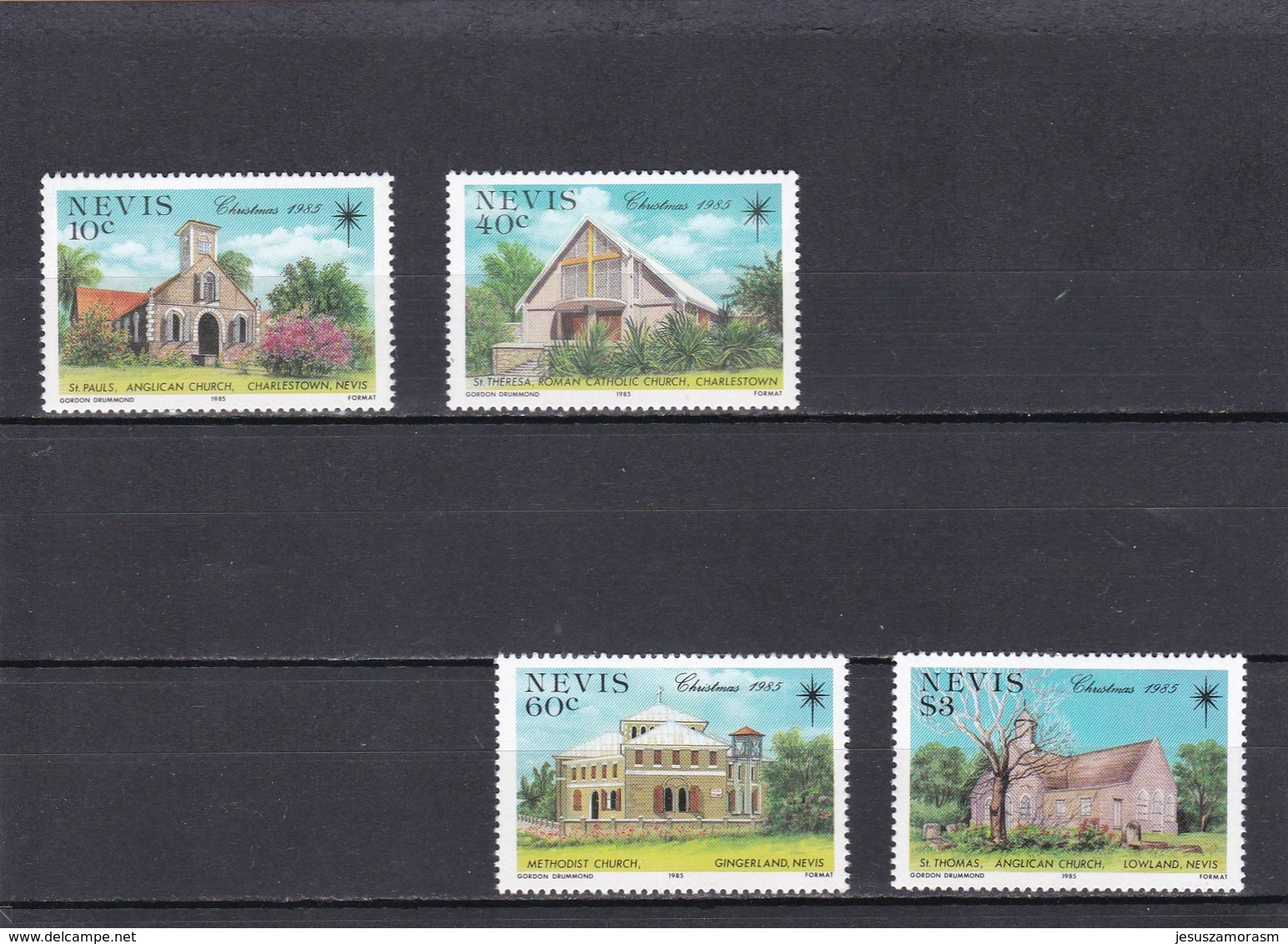 Nevis Nº 349 Al 352 - St.Kitts Y Nevis ( 1983-...)