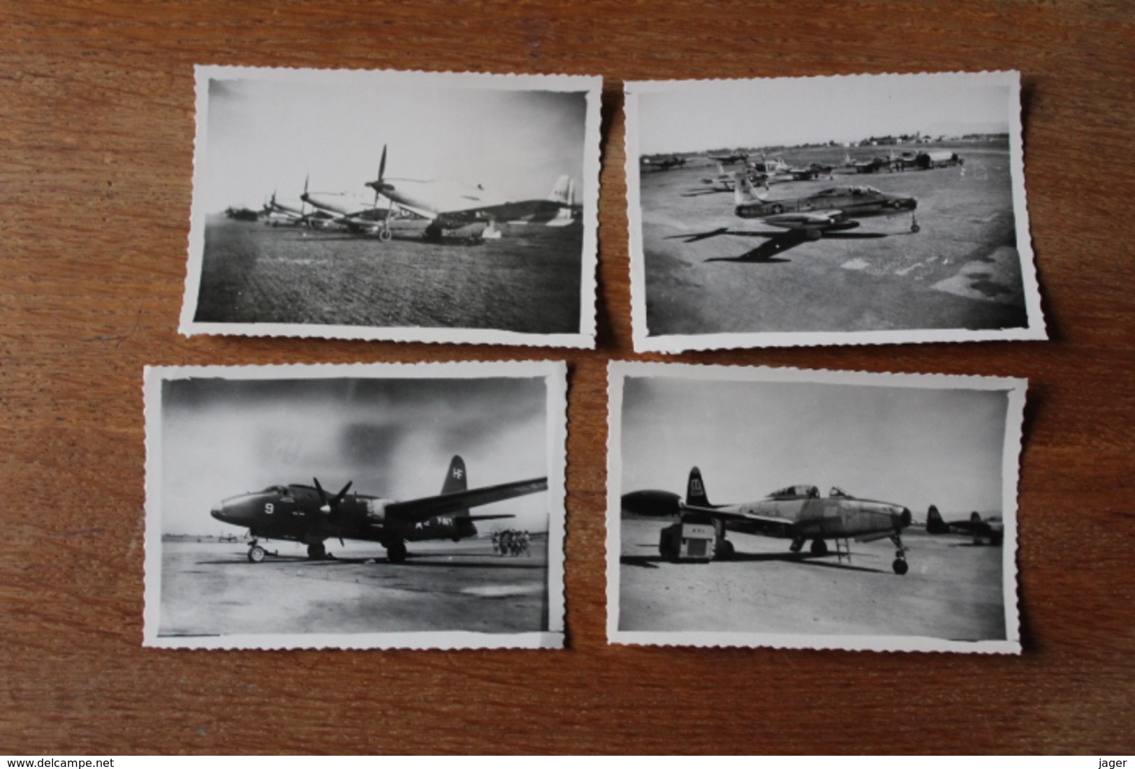 Ensemble De Photo D'avion   Vers 1950  Sur Une Base Aerienne   Photos Identifiées - Aviation