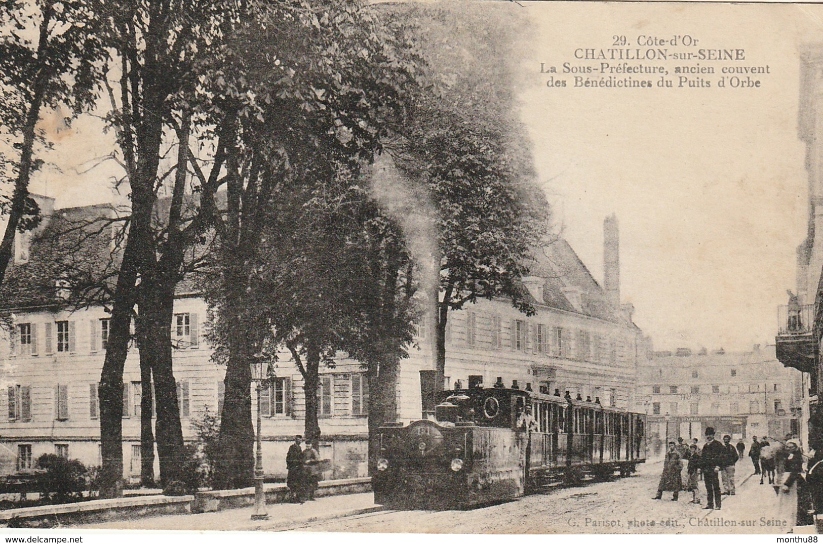 CPA 21 (Côte D'Or) CHATILLON SUR SEINE / LA SOUS PREFECTURE / ANIMEE / TRAIN-TRAMWAY - Chatillon Sur Seine