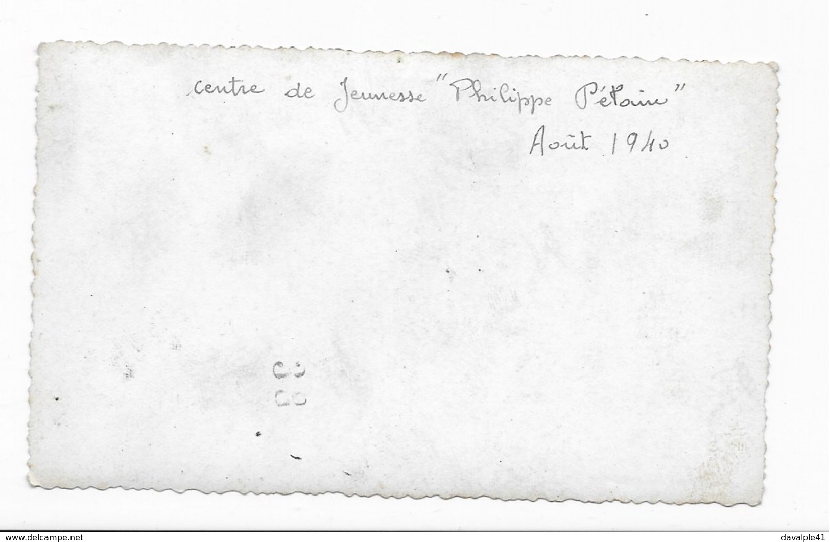 1940  CENTRE DE JEUNESSE PHILIPPE  PETAIN   DRAPEAU PHILIPPE PETAIN  BON ETAT  2 SCANS   11  X  6.5 - A Identifier