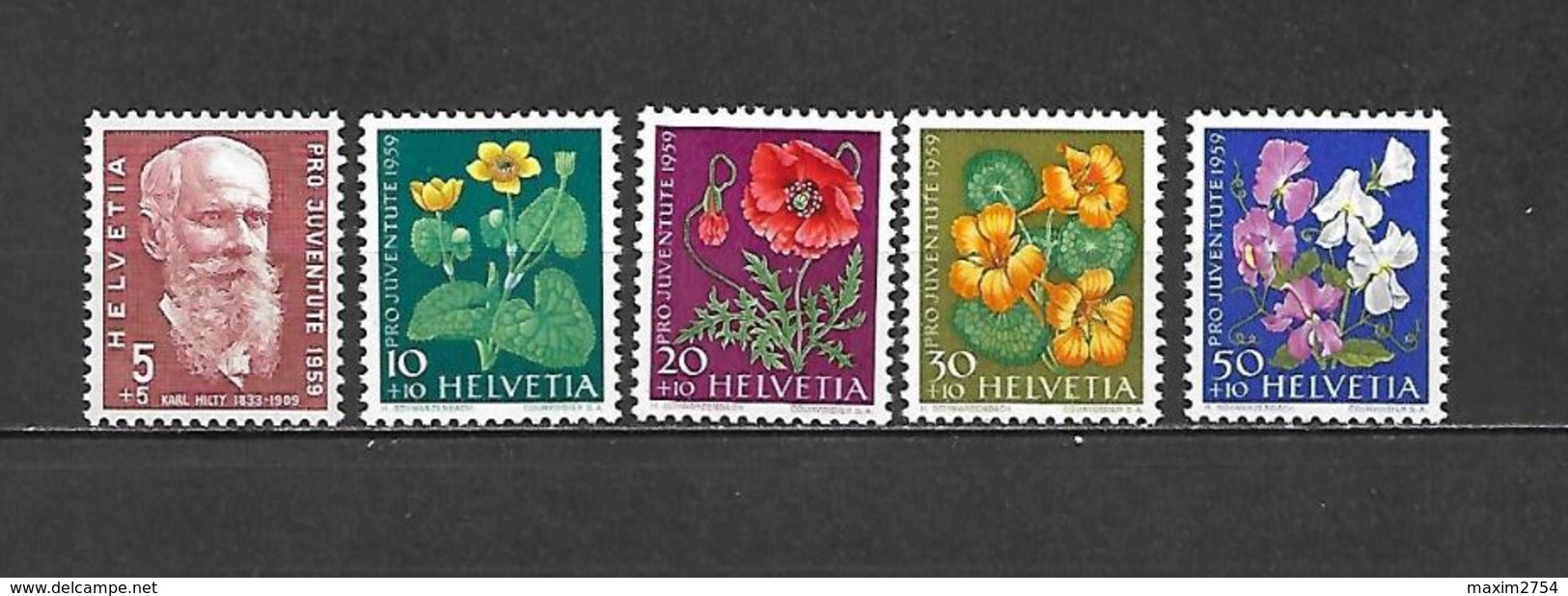 1959 - N. 634/38** (CATALOGO UNIFICATO) - Nuovi