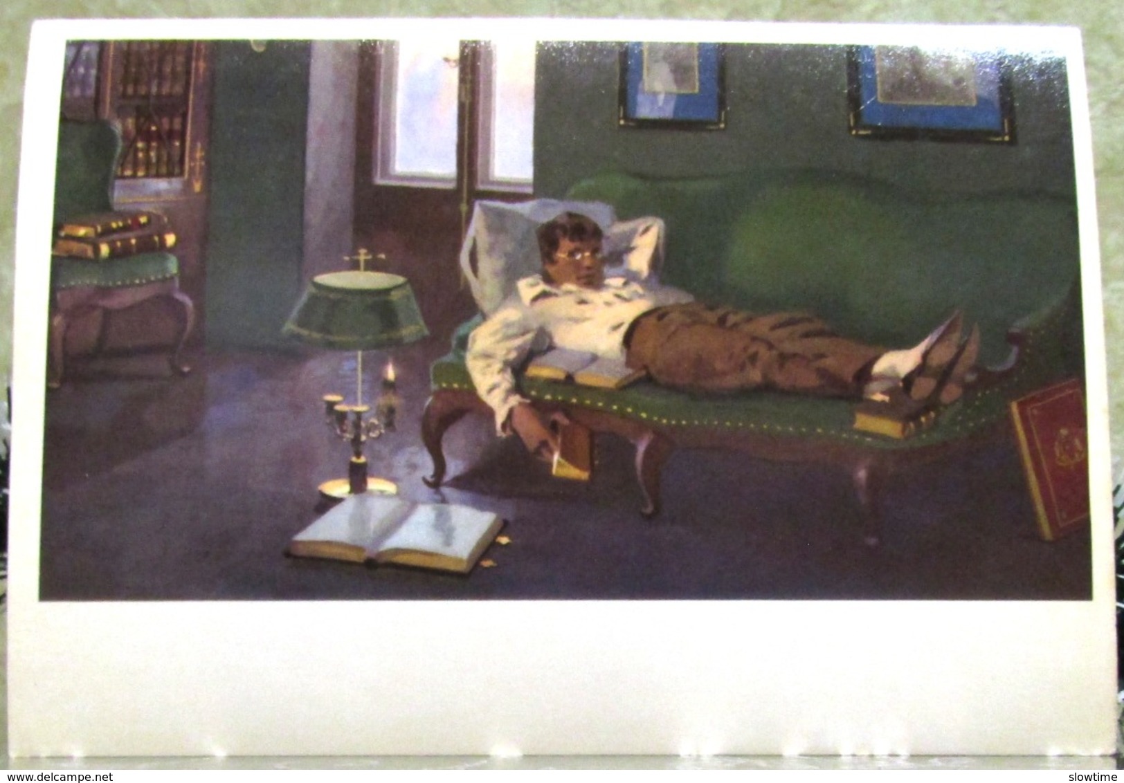 War And Peace Leo Tolstoy. Pierre Bezukhov. Large Art USSR Russia Postcard - Russia