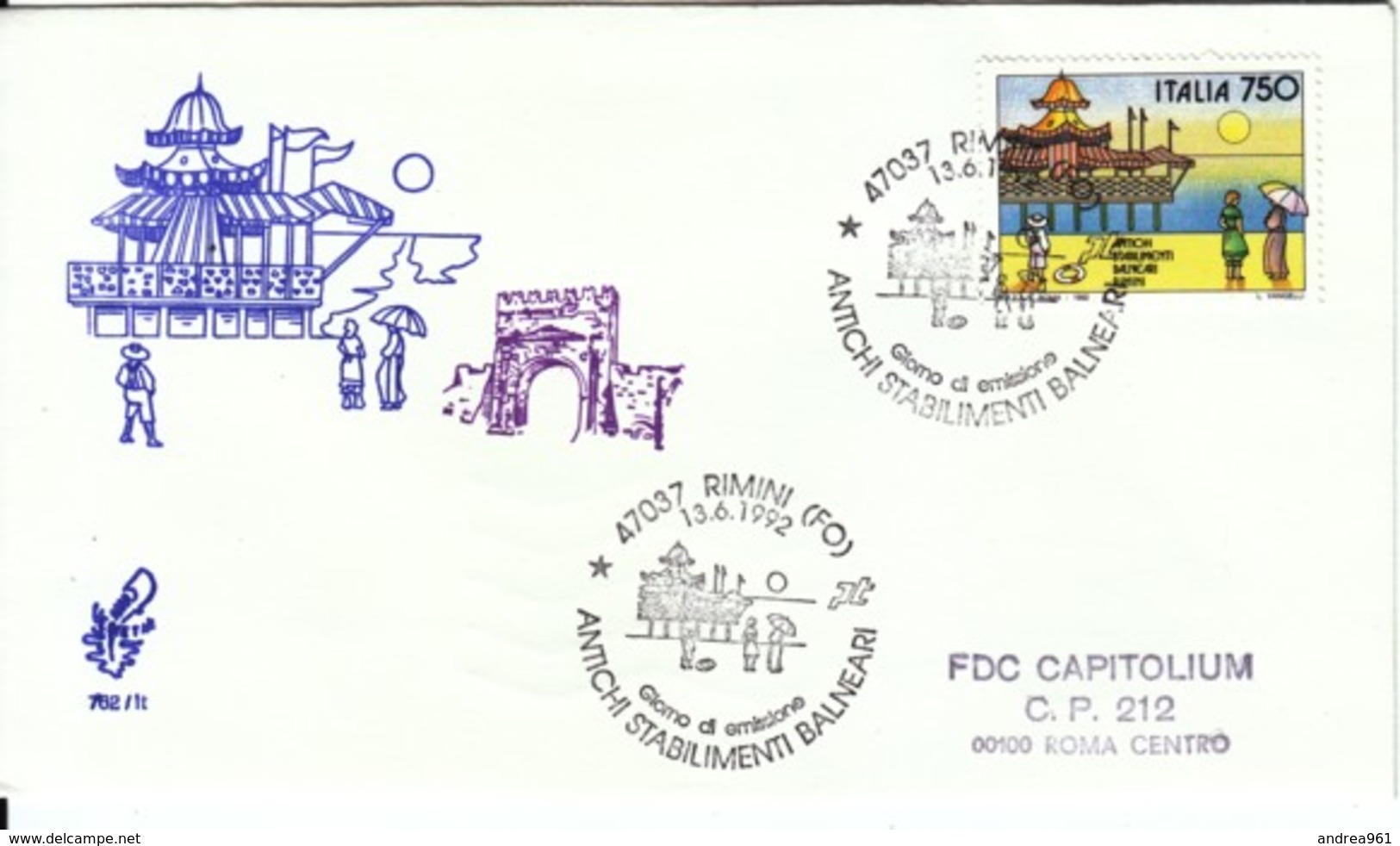 1992 -  RIMINI - FDC VENETIA - FDC