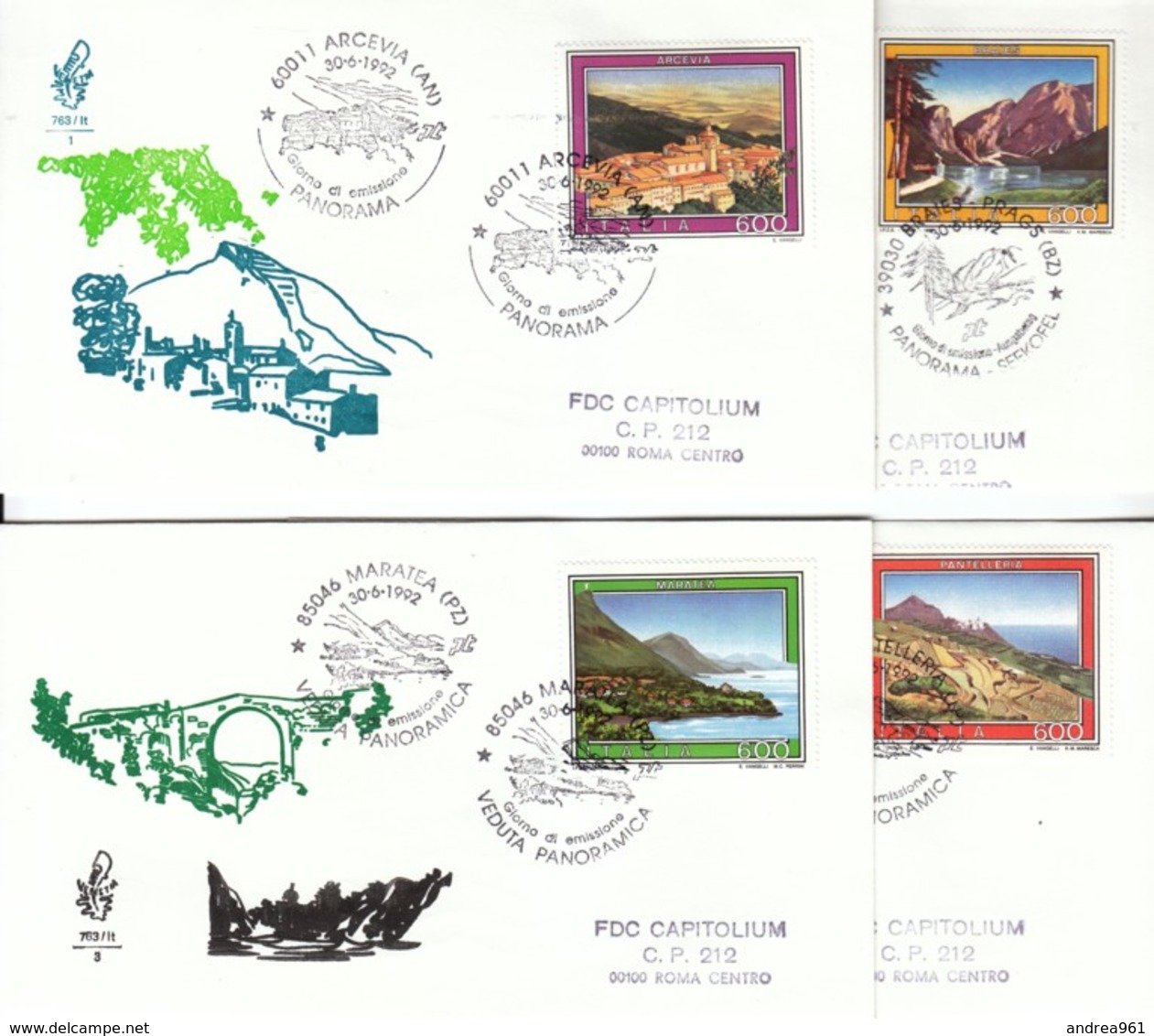 1992 -  TURISTICA - FDC VENETIA - FDC