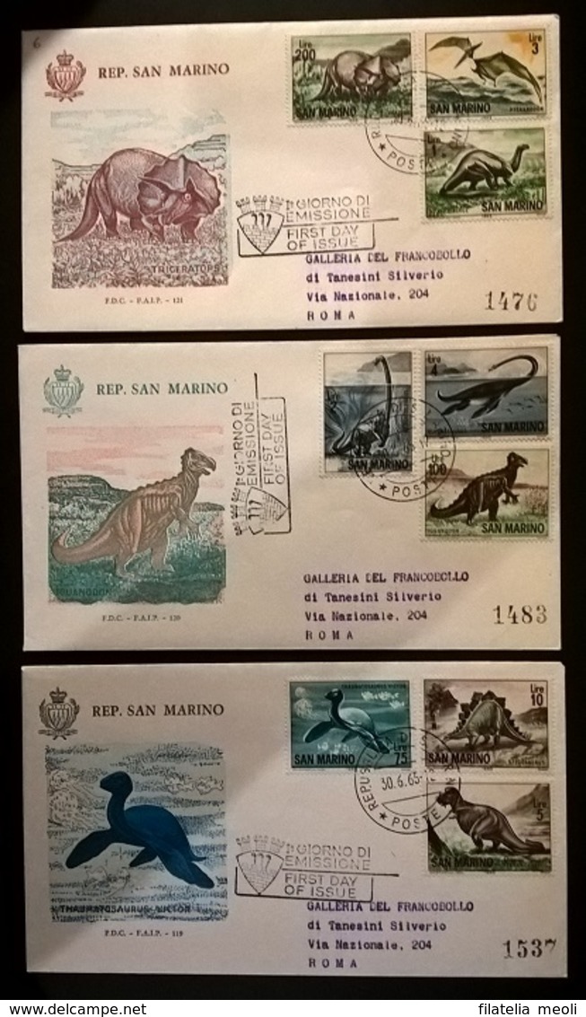 SAN MARINO ANIMALI PREISTORICI - FDC