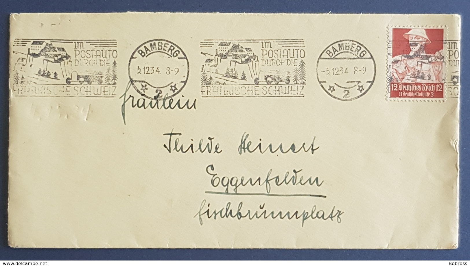 1934 Covers, Deutsches Reich, Bamberg - Eggenfelden, Allemagne, Germany - Other & Unclassified