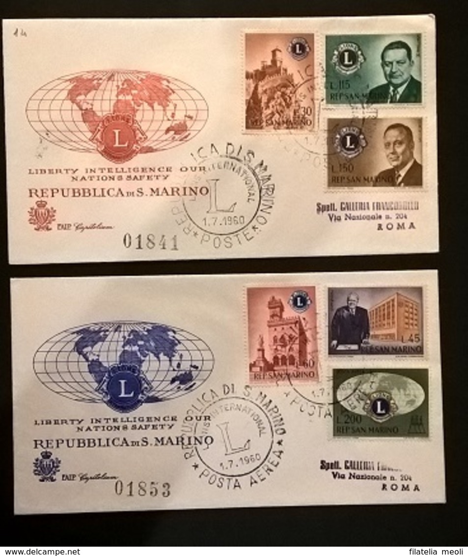 SAN MARINO 1960 LION - FDC