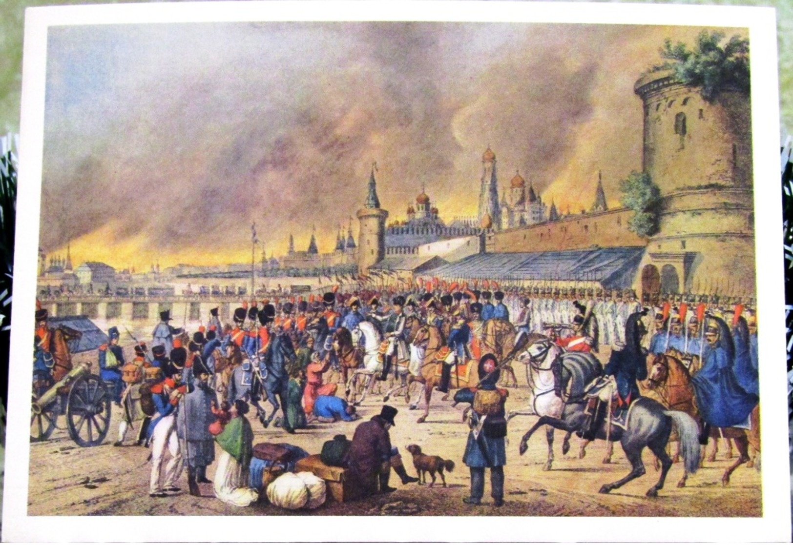 The Fire Of Moscow In 1812. Copy From An Engraving On Copper Of The Austrian Artist. USSR Russia Postcard - Russia