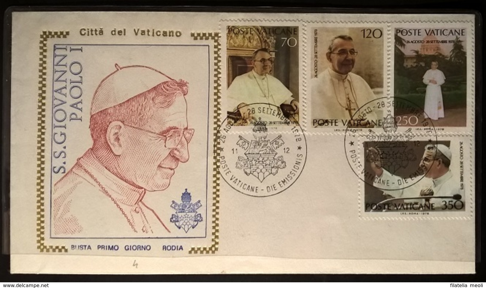 VATICANO  1978 GIOVANNI PAOLO I - FDC