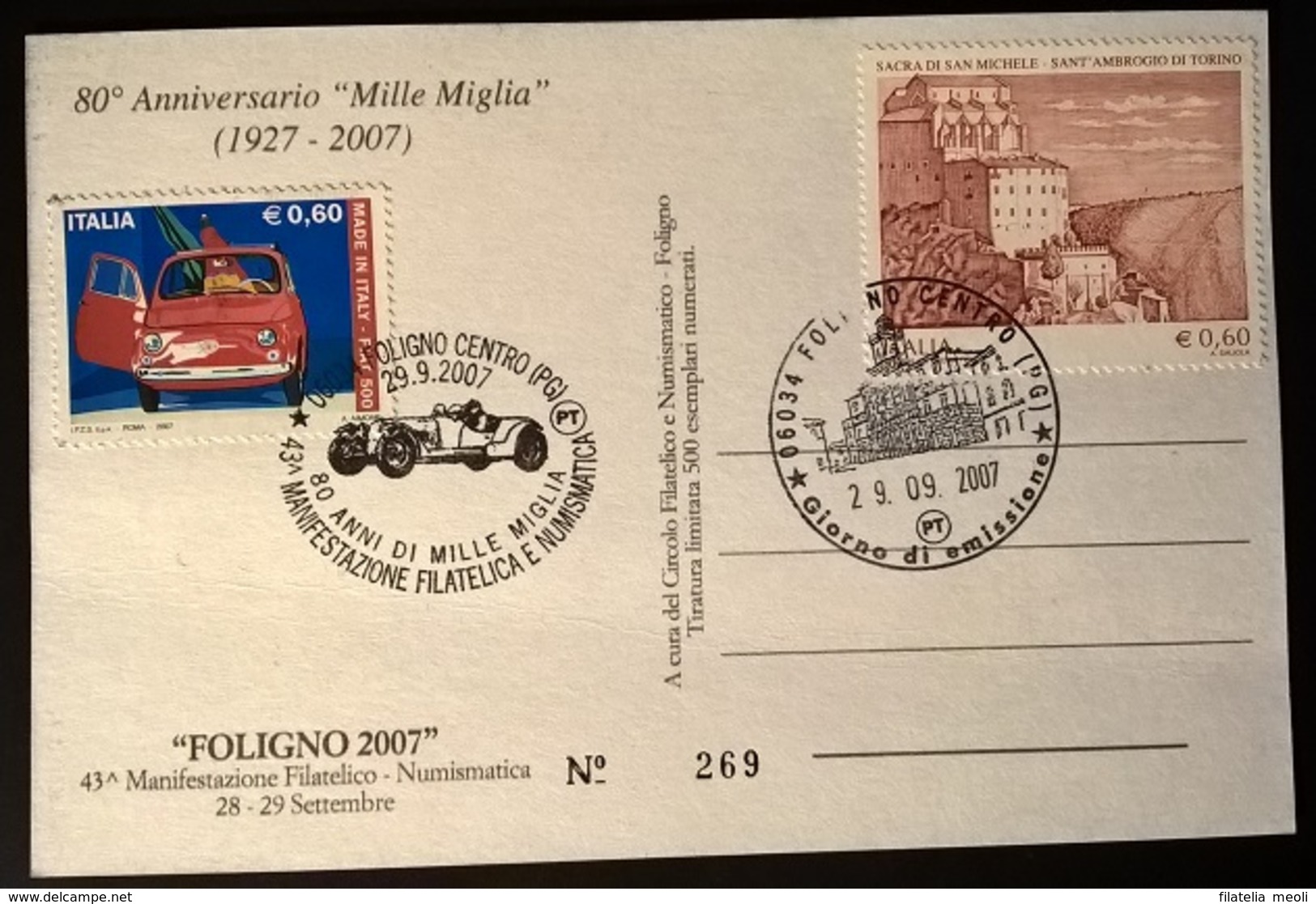 MILLEMIGLIA  FOLIGNO 2007 - Automobilismo - F1