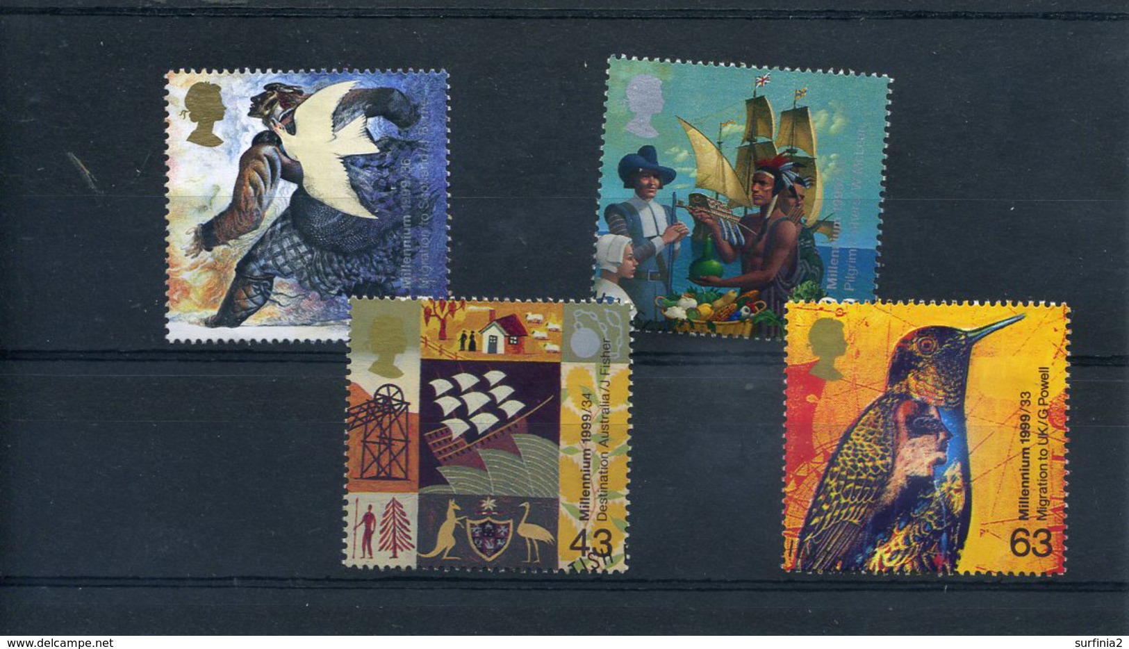 GB - 1999 THE SETTLERS TALE SET VFU - Used Stamps