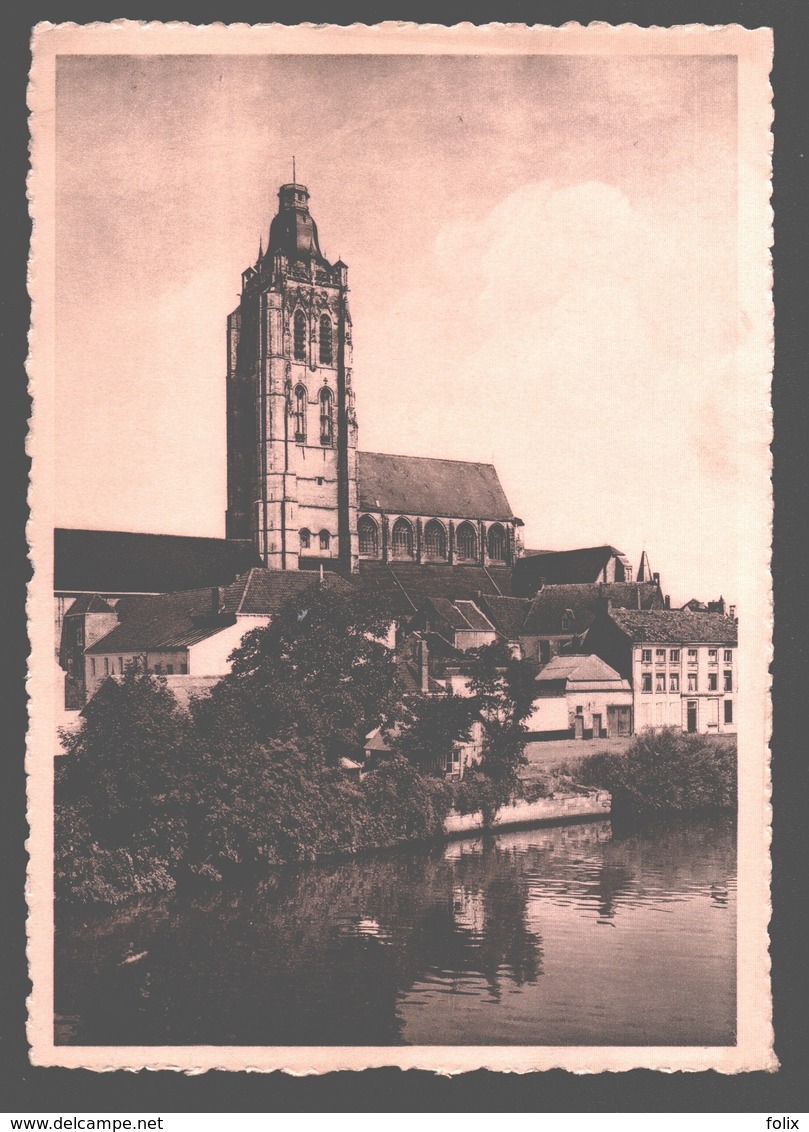 Oudenaarde - De Schelde En St-Walburgakerk - Oudenaarde