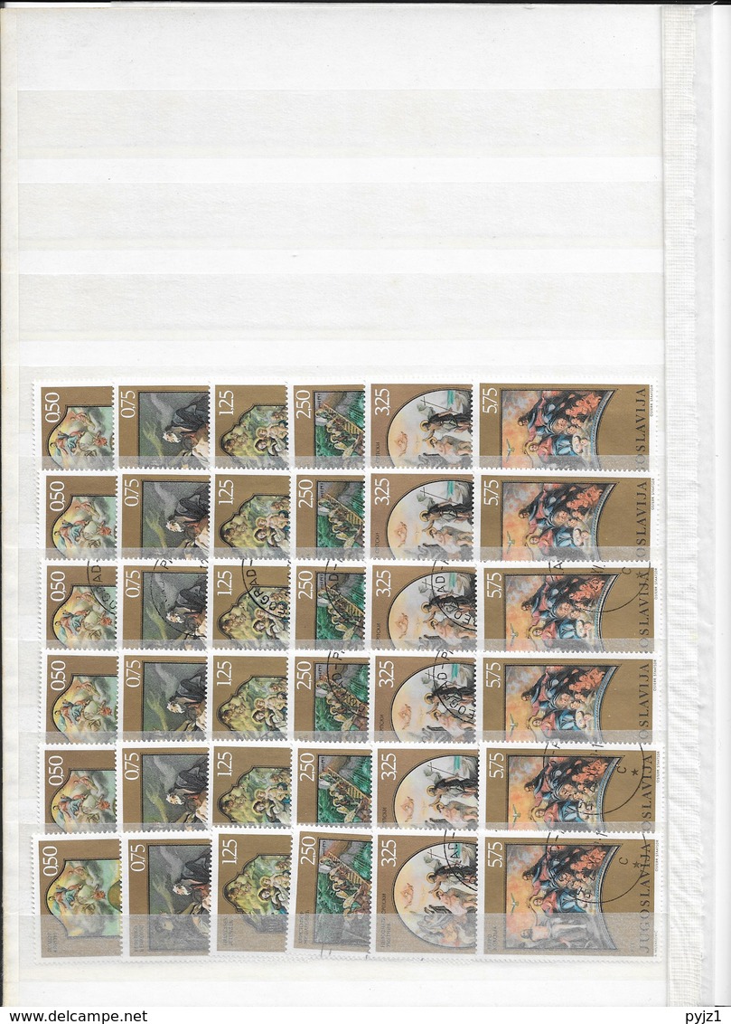 Yugoslavia  (10 scans) wholesale lot USED and MNH