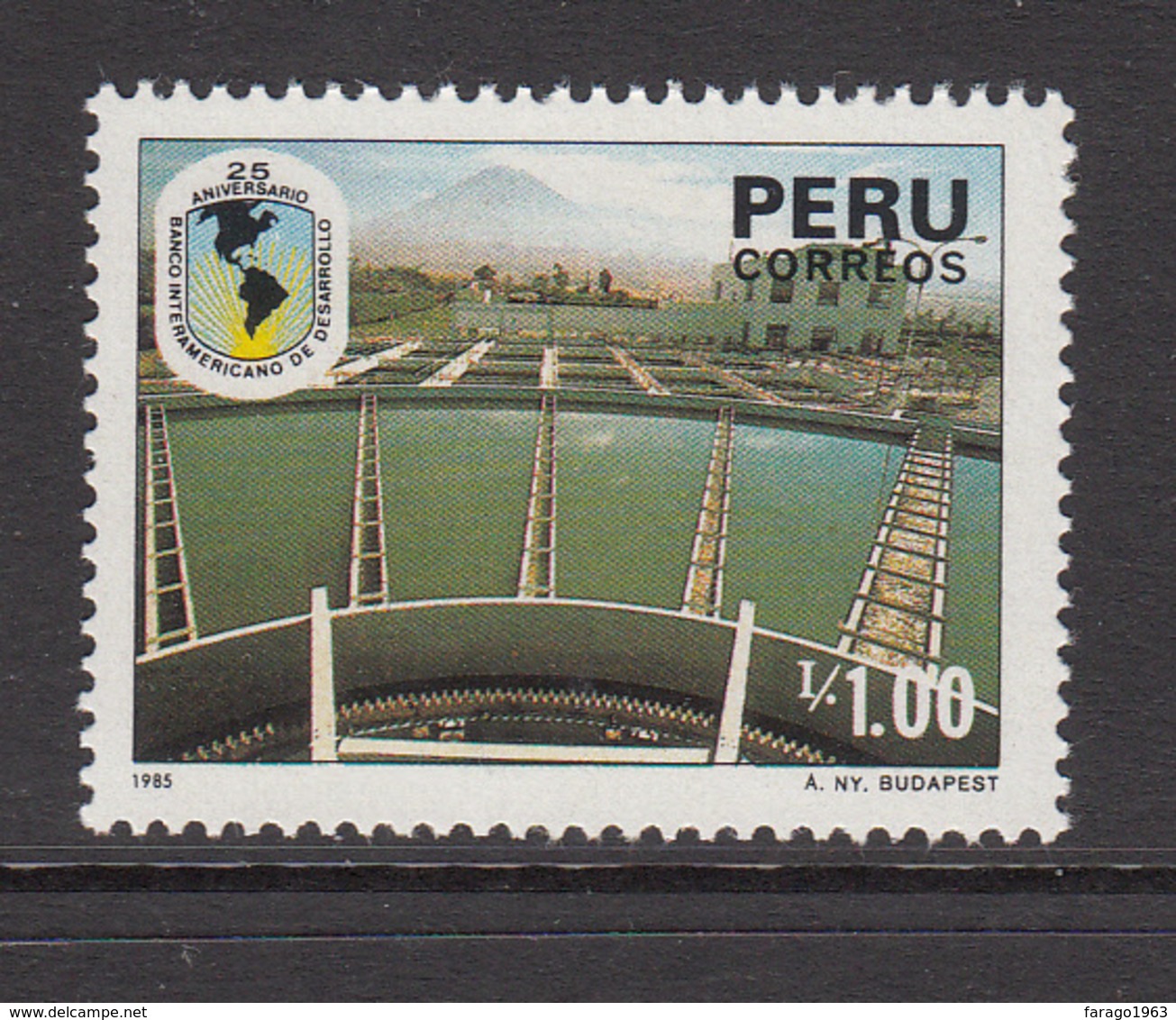 1986 Peru  IADB  Bank Development Complete Set Of 1  MNH - Perù