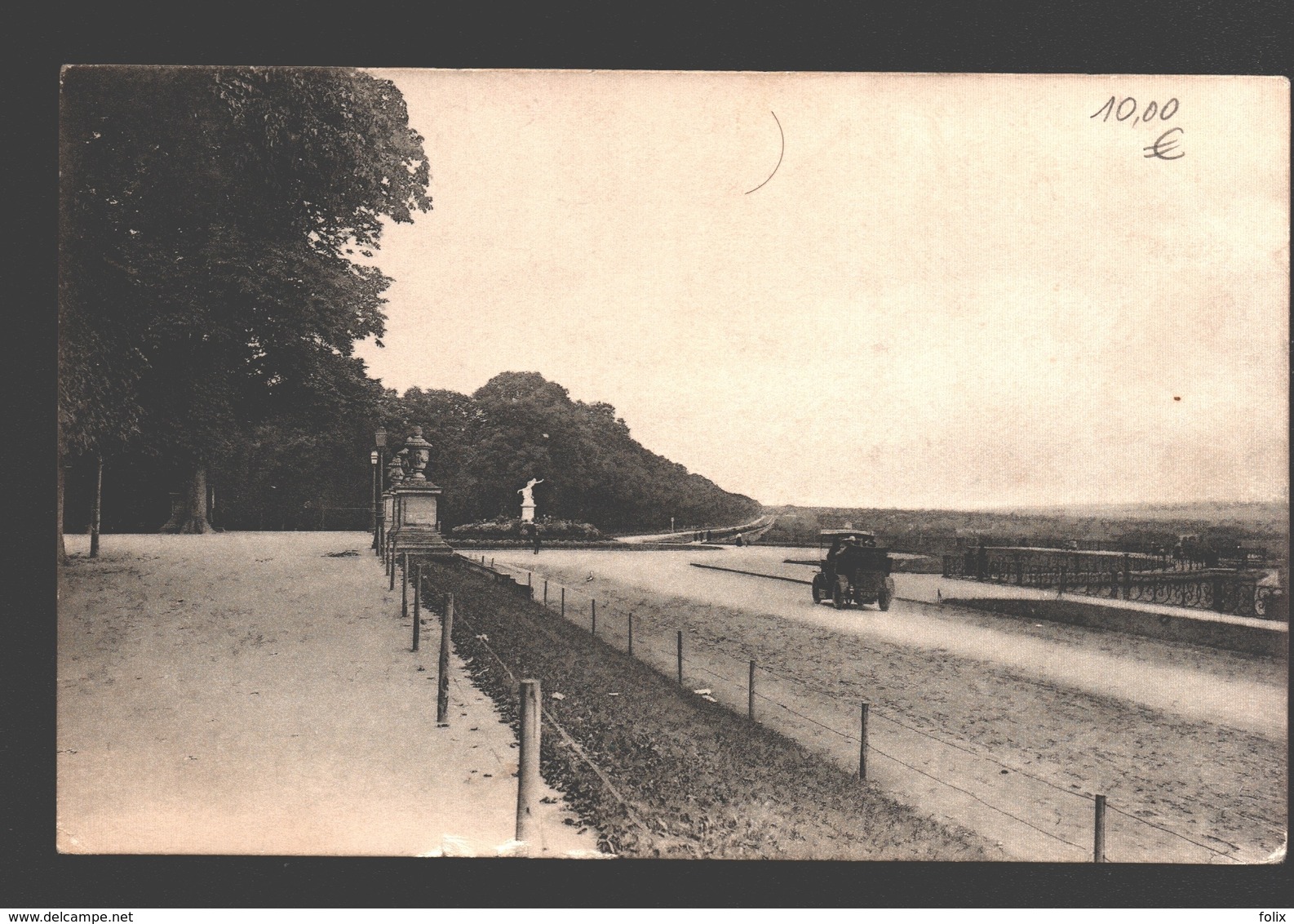 Brussel / Bruxelles (verzonden 1906) - Park Te Identificeren / à Identifier - Auto / Voiture - Carte Photo Sans éditeur - Forêts, Parcs, Jardins