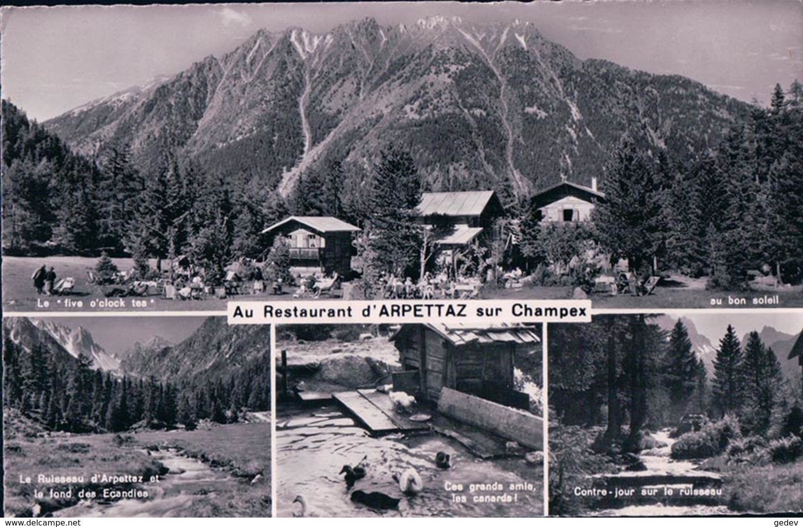 Champex, Restaurant D'Arpettaz, Cyrille Lovey (3934) - Autres & Non Classés