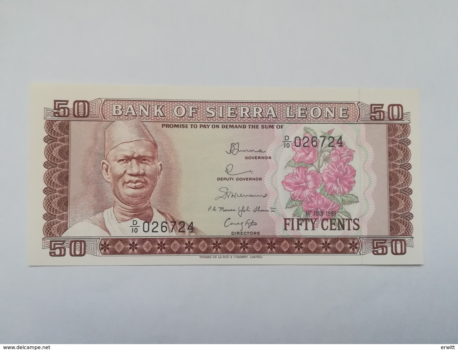 SIERRA LEONE 50 CENTS 1981 - Sierra Leona