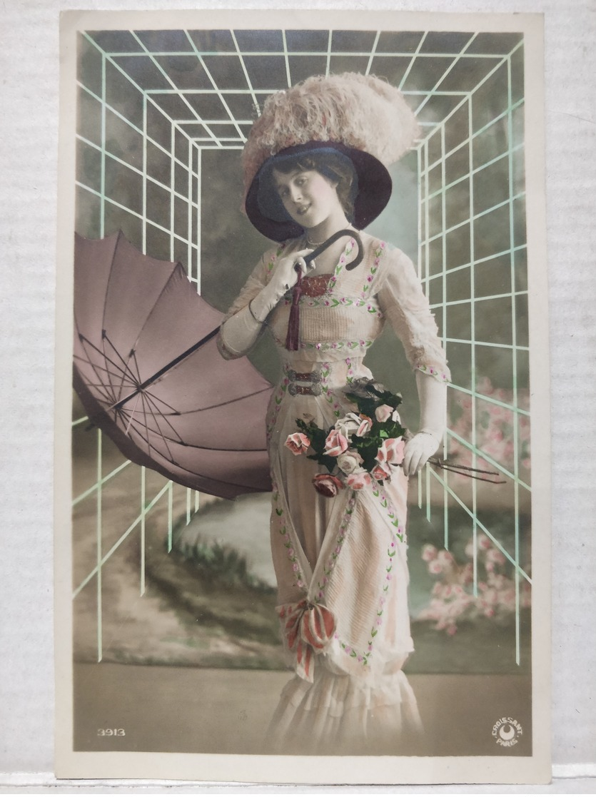 Femme, Chapeau, Parapluie - Vrouwen