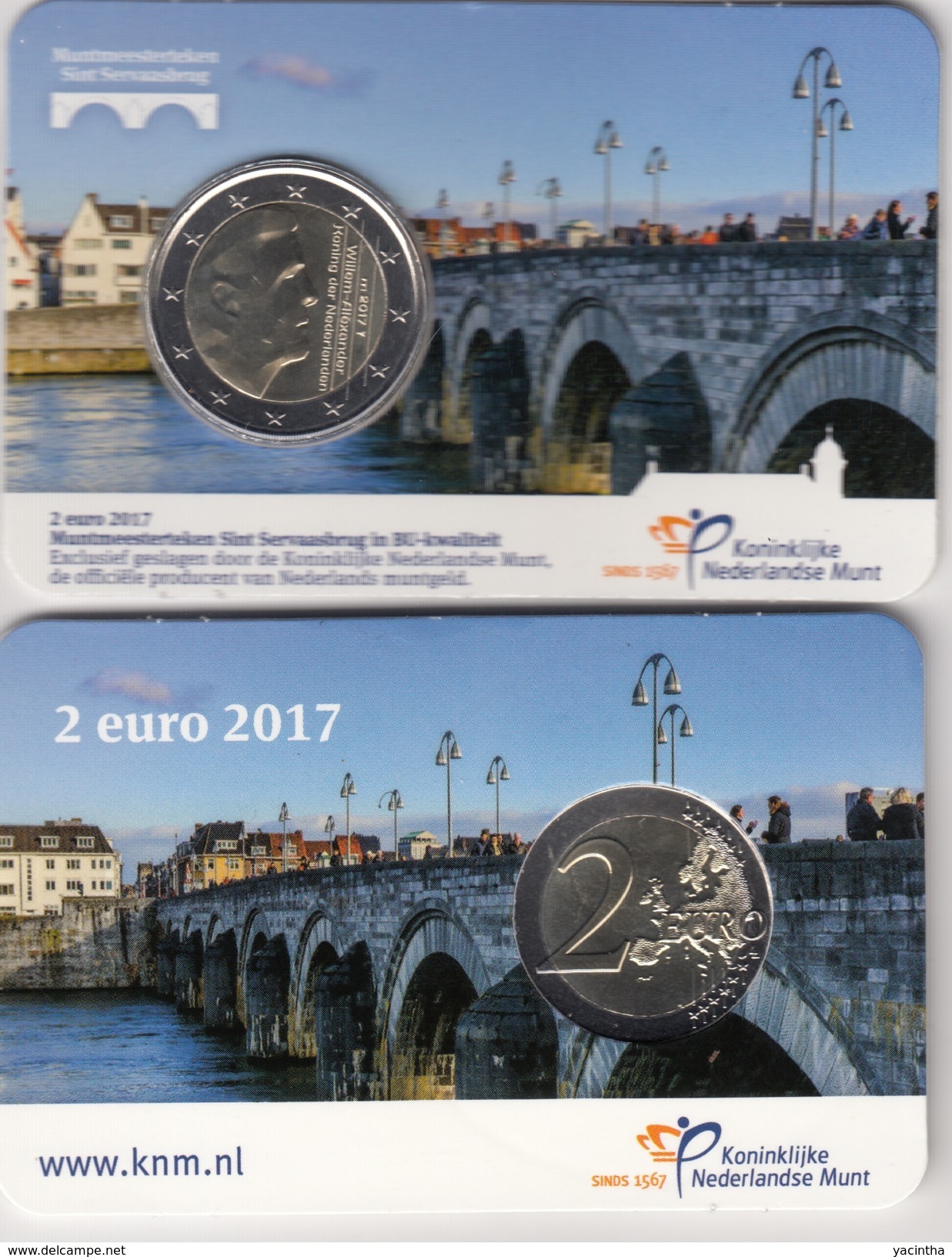 @Y@  Nederland    2 Euro 2017  UNC  Coincard  Nieuw Muntmeester Teken. - Pays-Bas